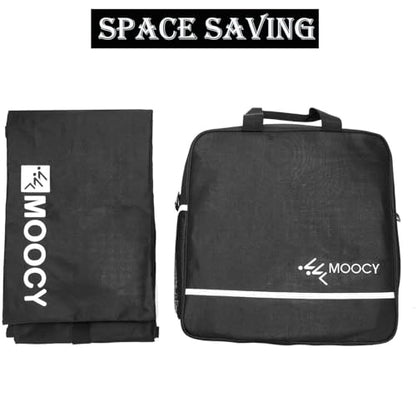MOOCY Ski Bag for Air Travel, Unpadded Snow Bag Fits Skis Up to 200cm, Carrying Bag for Adults and Children - color: Black Ski and Boot Bag Combo