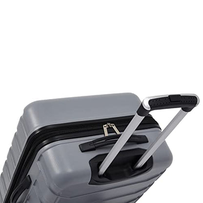 Wrangler 4 Piece Miami Luggage and Packing Cubes Set, Sharkskin - color: Shark, size: 4 Piece Set