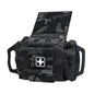 SABADO Rapid/Quick Deploy First Aid Kit Pack Tactical IFAK Pouch Two-Piece System Med Roll Carrier Hypalon Handle Outdoor Sport Hunting Bag - color: Black CP