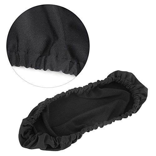 1 Pair Knitted Elastic Fabric Chair Armrest Covers Office Wheelchair Arm Rest Pad Elbows Forearms Pressure Relief slipcover (Black)