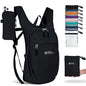 Hiking Backpack 10L/15L Small Daypack Lightweight Packable Travel Foldable Water Resistan for Women Men (Black, 15L) - color: Black, size: 15L