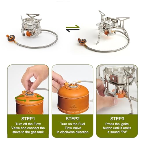 THTYBROS 17pcs Camping Cookware Kit, 0.45Gal Pot, 7inches Pan,0.30Gal Kettle Set with 2 Set Stainless Steel Cups Plates Forks Knives Spoons for Hiking - size: 15 PCS with Stove