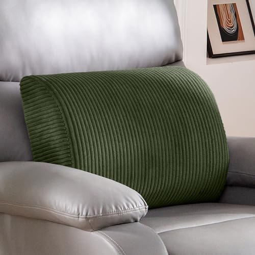 Lumbar Support Pillow for Recliner Chair/Accent Chair/Couch, Large Memory Foam Back Support Cushion for Elderly, Recliner Cushions for Back Rest, Pain Relief, Reading, Washable Cover, Dark Green - color: Dark Green, size: 20"x14"x5"