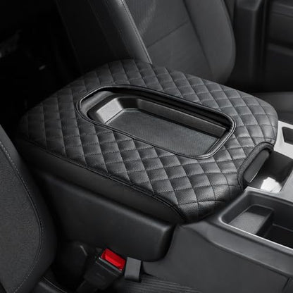 JOYTUTUS Center Console Cover Compatible with 2019-2025 2026 Silverado Sierra Jump Seat, Leather Arm Rest Armrest Cover for Car, Durable Middle Console Cover Replacement for Trucks - size: Jump Seat Console 2019-2026 Silverado/Sierra