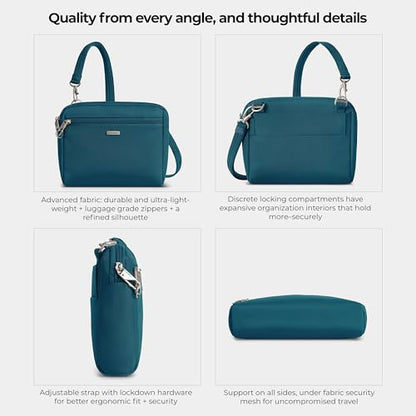 Travelon Anti-Theft Classic Convertible Crossbody & Waist Pack - color: Teal