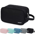 Narwey Travel Toiletry Bag for Women Traveling Dopp Kit Men Travel Bag for Toiletries Cosmetic Bag Makeup Bag Medicine Bag for Traveling (Black) - color: A-Black