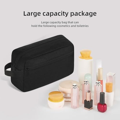 Icramsy Travel Toiletry bag Toiletry bag for women men Hanging Cosmetic bag Travel accessories for Women Men (Black) - color: Black