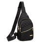 AOSTIHOT Small Sling Backpack for Women, Chest Bag Daypack Crossbody for Travel Sport Running Hiking Black - color: Black