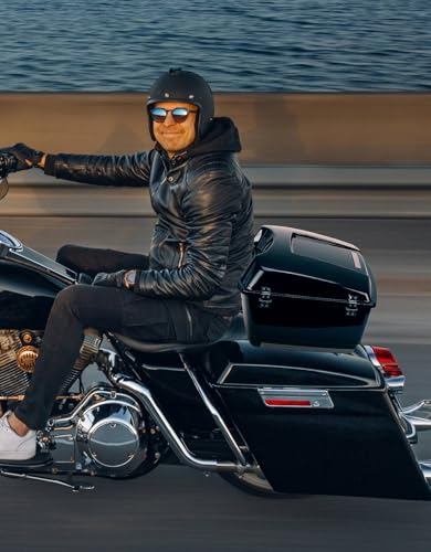 KEMIMOTO Upgraded for Rear Pack Organizers with Hooks Compatible with Touring 2014-2024 2025 for Street Glide Road King Tri Glide - style: With Hook