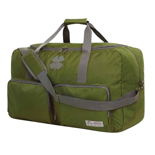 Lucky Travel Duffel Bags 65L, Gym Bag, Travel Bag & Large Duffle Bag for Men, Foldable Overnight Weekender Bags for Women & Men with Adjustable Shoulder Strap, Loden Green - color: Loden Green, size: 65L