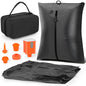Vacuum Compression Bag with Travel Pump - Waterproof, Reusable, Hard Storage case, Portable Travel Bag Vacuum Bag Kit, Suitable for Camping, Gym, Beach, Moving (Black Bag + Pump) - color: Black Bag + Pump