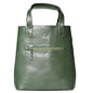 Premium Collection Genuine Leather Two-bottle Wine Tote | Luxury & Style Bag | Ideal Gift | Women and Men - color: Green