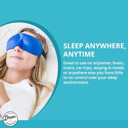 Wild Essentials Sweet Dreams Contoured Sleep Mask Kit with Travel Pouch and Earplugs Set ~ Pink - color: Pink