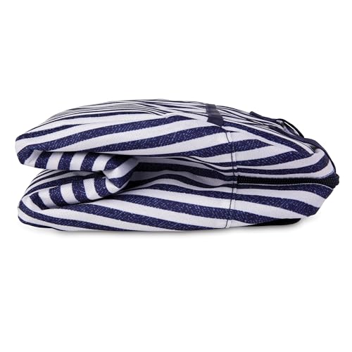PackIt(R) Freezable Hampton Lunch Bag, Seaside Stripe, Built with EcoFreeze(R) Technology, Collapsible, Reusable, Zip Closure with Front Pocket and Shoulder Straps, Designed for Fresh Office Lunches - color: Seaside Stripe