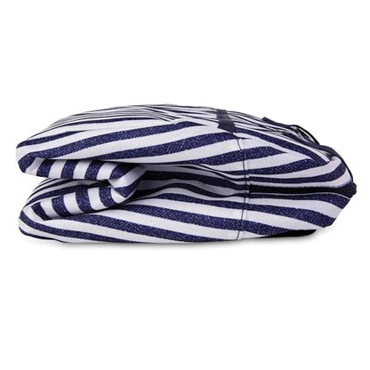 PackIt(R) Freezable Hampton Lunch Bag, Seaside Stripe, Built with EcoFreeze(R) Technology, Collapsible, Reusable, Zip Closure with Front Pocket and Shoulder Straps, Designed for Fresh Office Lunches - color: Seaside Stripe