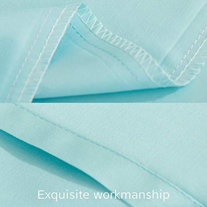 NTBAY Egyptian Cotton Toddler Pillowcases - Set of 2 - Travel Pillow Cases - 500 Thread Count Cotton 13x18 Pillow Covers - Envelope Closure Nursery Pillowcases, 13x18 Inches, Aqua - color: Aqua