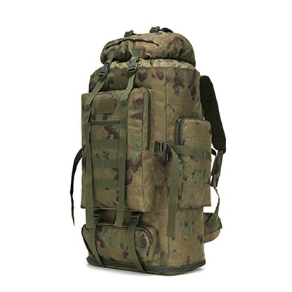 Hiking Backpack for Men 70L/100L Camping Backpack Military Rucksack Molle 3 Days Assault Pack for Climbing | Camping Backpack - color: 100l-ruin Green