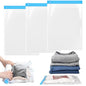 3PCS Compression Bags for Travel Essential, 50x35cm Space Saver Bags, Vacuum Storage Bag No Vacuum and Pump Needed for Clothing Storage, Cruise Accessories, Camping Luggage & Home Organizers