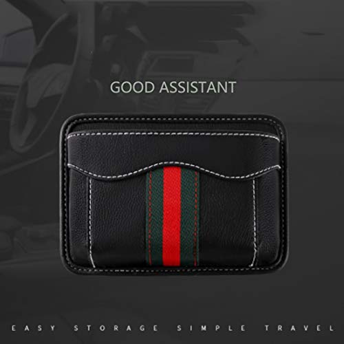 Car Side Pocket Organizer, Auto Seat Pockets PU Leather Pen Phone Holder Tray Pouch Used for Car Door, Window, Console, Seat -Fits to Organize Document, Registration, Notepad, Gadgets, Pen