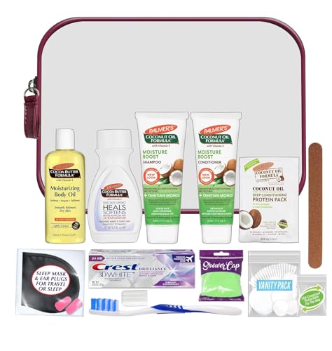 Convenience Kits International Women's 15-Piece Palmer's Travel Skin Care Kit with Hair, Face & Body Travel-Size Products, 32 Count Bulk Case - size: 32 Kits