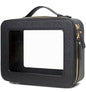 LETGO Clear Makeup Bags - TSA Approved Toiletry Bags with Zipper, Makeup Organizer for Carry-on Travel Essentials, Cosmetic Bags for Women & Men (Large Black) - color: Black, style: Large