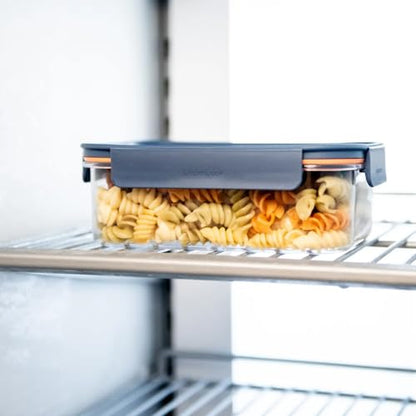 LocknLock Tritan Plastic Bisfree Modular Plus Food Storage Container Set, Lunch, Meal Prep, Stackable, BPA-Free, Leakproof, Freezer-Safe, 10 Pieces, 5 Boxes and 5 Lids, Navy, 910ml - color: Navy, size: 10 set (5 containers & 5 Lids), 910 ml
