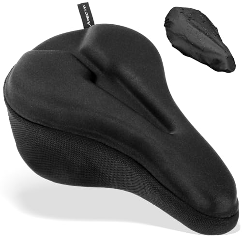 APECYC Bike Seat Cushion Gel Padded Saddle Cover for Men Women - Extra Padding Soft Comfort Bicycle Seat Cushion for Peloton, Stationary, Spin, Mountain, Road, Ebike - size: Narrow