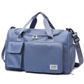 New Sports Tote Gym Travel Luggage Shopping Delivery Weekend Camping Overnight Bag(ice blue) - color: ice blue