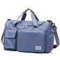 New Sports Tote Gym Travel Luggage Shopping Delivery Weekend Camping Overnight Bag(ice blue) - color: ice blue