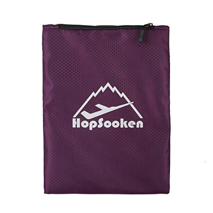 5 Set Packing Cubes for Travel Large Suitcase Luggage Organizer Bags Travel Accessories Vacation 4 Cubes 1 Laundry Pouch Bag - color: Purple