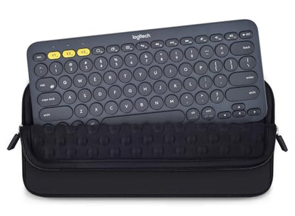 Keyboard Sleeve Case for Logitech Pebble Keys 2 K380s & Logitech K380 Bluetooth Keyboard, Wireless Keyboard Shockproof Protective Travel Neoprene Bag, Black - size: Logitech K380