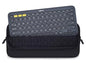Keyboard Sleeve Case for Logitech Pebble Keys 2 K380s & Logitech K380 Bluetooth Keyboard, Wireless Keyboard Shockproof Protective Travel Neoprene Bag, Black - size: Logitech K380