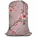 Swono Cherry Blossom Laundry Basket Clothes Hamper Bag Watercolor Hand Painted Flower Blooming Branches Collapsible Dirty Clothes Storage Laundry Organizer, Pink - color: Cherry Blossom
