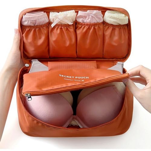 Travel Underwear Organizer for Luggage, A Compact and Portable Design, Gray, Women-Adult, 1 Count, 26x12cm/10.23x4.72in - color: A