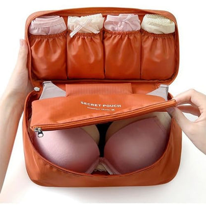 Travel Underwear Organizer for Luggage, A Compact and Portable Design, Gray, Women-Adult, 1 Count, 26x12cm/10.23x4.72in - color: A