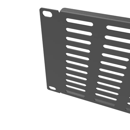 2 Pack of 3U Vented Blank Panel - Metal Rack Mount Filler Panel for 19in Server Rack Cabinet or Enclosure, Black (3U) - size: 3U