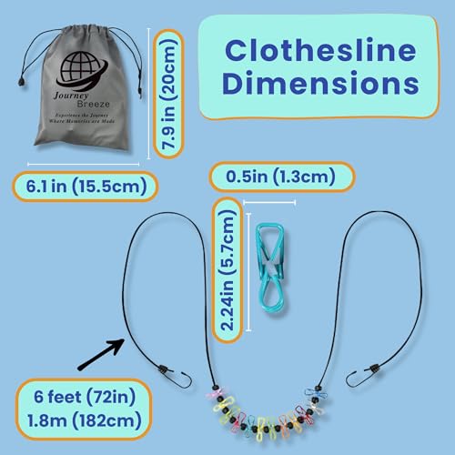 Travel Laundry Detergent Sheets with Travel Laundry Bag and Portable Clothesline – Laundry Detergent Sheets 60 count, Foldable Laundry Bag & Heavy Duty Clothesline for Hotels, Cruises & Trips