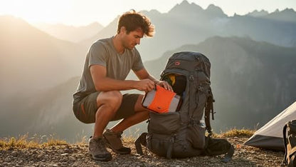 GOX Ultra Light 5 piece Packing Cubes Travel Luggage Organizer 1 Large 2 Medium 2 Small - color: orange
