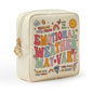 Period Bag – Compact Discreet Tampons & Pad Pouch with Waterproof Lining, Cute & Stylish Period Pouches - color: Rainbow