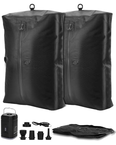 2 Vacuum ReusableTravel Vacuum Pack bags, 33L Space-Saving Vacuum Compression Bags for Travel Luggage, Suitcases, and Backpacks; IPX7 Waterproof & Reusable Vacuum Packing Cubes for Clothing (+Pump)