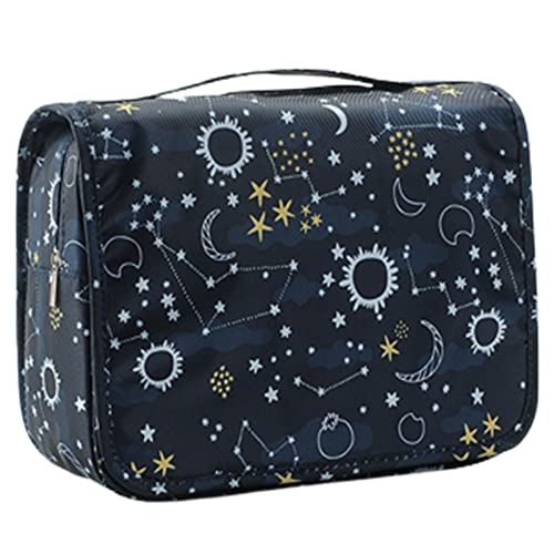 L&FY Multifunction Portable Travel Toiletry Bag Cosmetic Makeup Pouch Toiletry Case Wash Organizer(Galaxy) - color: Sky Galaxy, size: Compact Size
