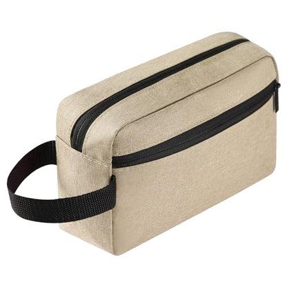 Icramsy Travel Toiletry bag Toiletry bag for women men Hanging Cosmetic bag Travel accessories for Women Men (Khaki) - color: Khaki