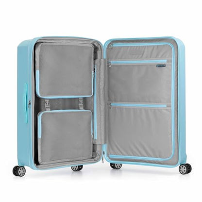 Traveler's Choice Pagosa Hardshell Expandable Luggage with Spinner Wheels, Baby Blue, 3-Piece Set (22/27/30) - color: Baby Blue, size: 3-Piece Set (22/27/30)