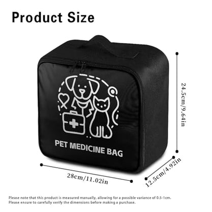 First Aid Kit Bag Pet Paw Cute Dog Print Empty Medic Bag for Pet Friendly Households and Outdoor Adventures Featuring Wear Resistant Material Breathable Construction Easy Access - color: Cute Dog