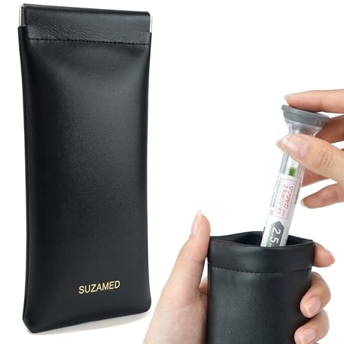 Insulin Cooler Travel Case TSA Approved, Portable Insulin Clip Pocket Carry Case Insulated Organizer for 2 Insulin Pens & Zepbound & Mounjaro Injector Pens Diabetic Supplies (Black) - color: Black