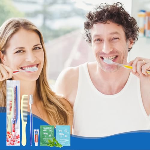 Bulk Hygiene Kits for Homeless,Disposable Toothbrushes with Toothpaste and Comb for Homeless Individually Wrapped，Basic Toiletry Kits Travel Size Shampoo And Body Wash For Hotel,Air Bnb Charity(20) - size: 1 Count (Pack of 20)