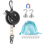 Caudblor Magnetic Clothesline for Cruise Ship Cabin Essentials, 13ft Retractable Travel Clothes Line with Clips Windproof Holes，Portable Laundry Drying Lines for Must Haves 2026 Hotel, RV, Indoor