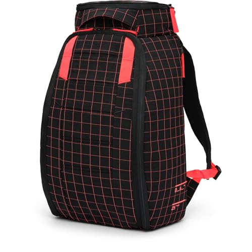 Db Journey The Hugger - Durable Travel Backpack with Laptop Compartment for Work & Gym, Luggage Backpack with Roller Bag Attachment, Full-Zip Main Compartment, 25L - Coral Flash - color: Coral Flash, size: 25L
