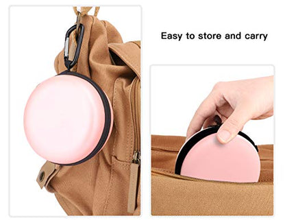 MoKo Storage Box Compatible with Apple Watch Series 11/10/9/8/7/6/5/4/3/2/1/SE3/SE2/SE, Portable Protective Travel Bag Fit iWatch 38mm 40mm 41mm 42mm 44mm 45mm 46mm Airpods Pro/3/2/1, Rose Gold - color: Rose Gold