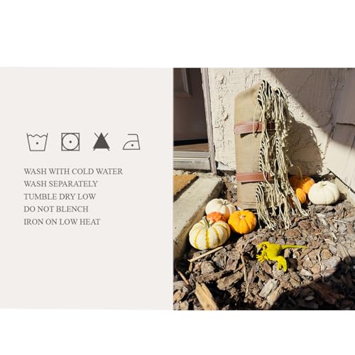 Picnic Blanket Extra Large Waterproof with Strap 59"x79" - Machine Washable Tassels Faux Wool Cashmere for Park, Grass, Camping, Hiking, Concerts (Coffee, 59"X79") - color: Coffee